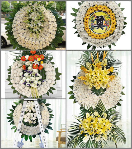 广东汕尾市陆河县河田镇甘坪村花圈速递